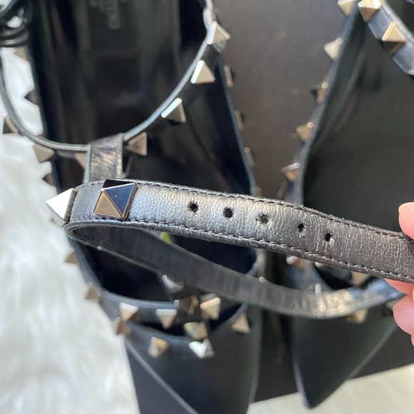 Valentino Noir Rockstud Cage Ballet Flats - Picture 9 of 9